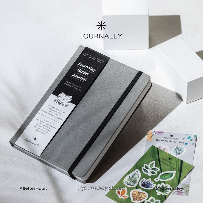 

Journaley Bullet Journal Notebook Planner A5 150 gsm Stormy Grey TERLARIS/TERMURAH/TERPOPULER