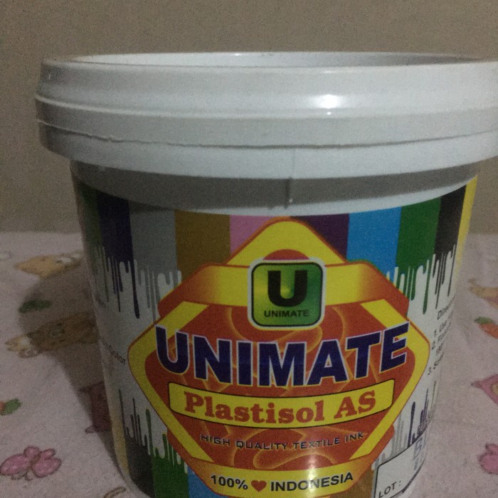 

Promo Tinta Sablon Plastisol Unimate As Kuning 1Kg Ready