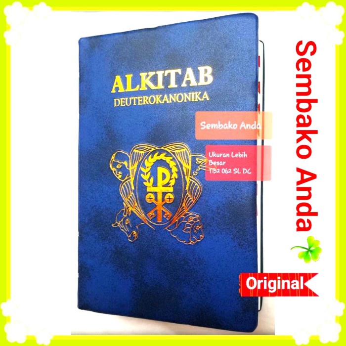 

Ready Alkitab Deuterokanonika Katolik. Besar, Usia Lanjut. Tb 062 Ti Dc Sl.