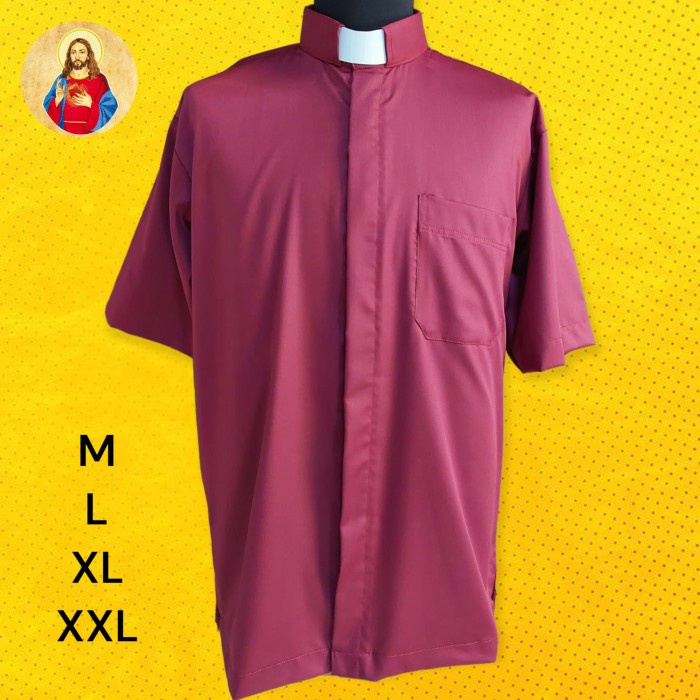 

Ready Baju Kolar Romo Imam Katolik/Kain Katun/Kasula Romo/Alba/Jubah