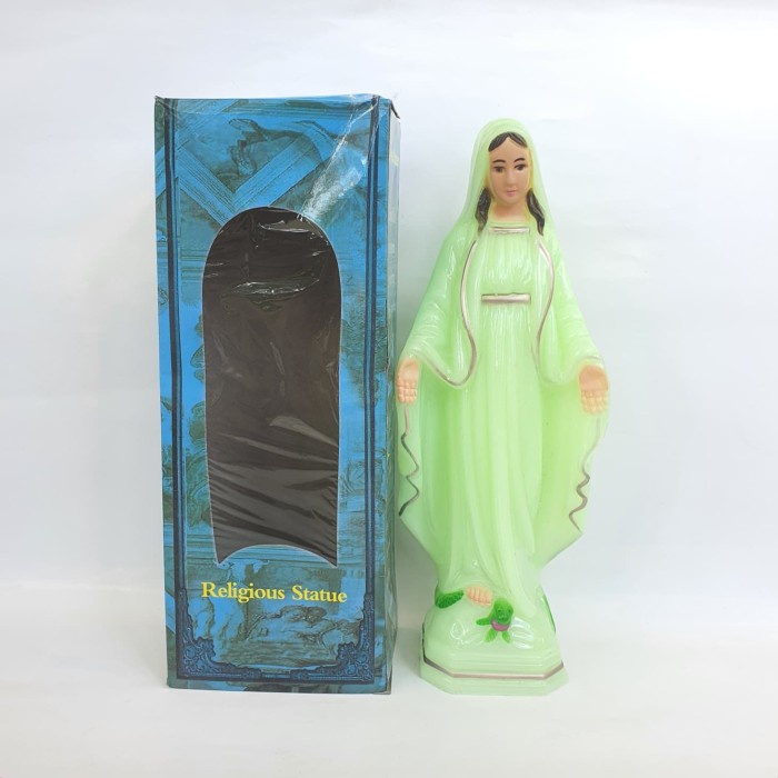 Patung Bunda Maria Fosfor 25cm - dekorasi hiasan meja