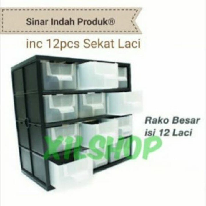 Rak Rako Racko Lemari Komponen Sparepart Bahan Plastik Merk SIP