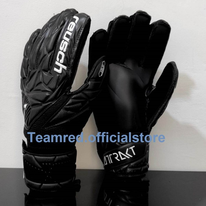 Sarung Tangan Kiper Dewasa Plus Tulang - REUSCH ATTRAKT SD Black