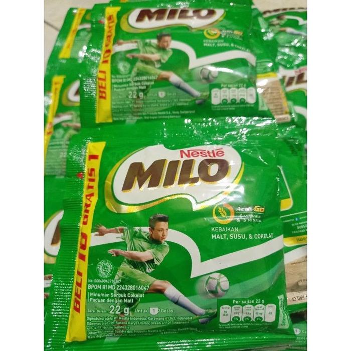

Susu Bubuk Milo Renceng 22gr Cokelat - Kaya Akan Nutrisi