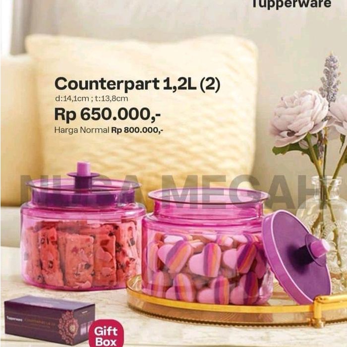 

toples kristal counterpart ukuran 1,2liter