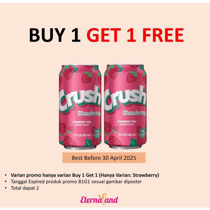 

Crush Drinks Soda - minuman impor USA