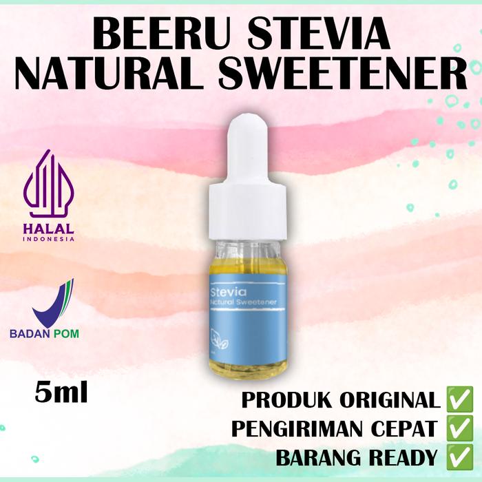 

BEERU Stevia Natural Sweetener - Pemanis alami tanpa Kalori - 5ml
