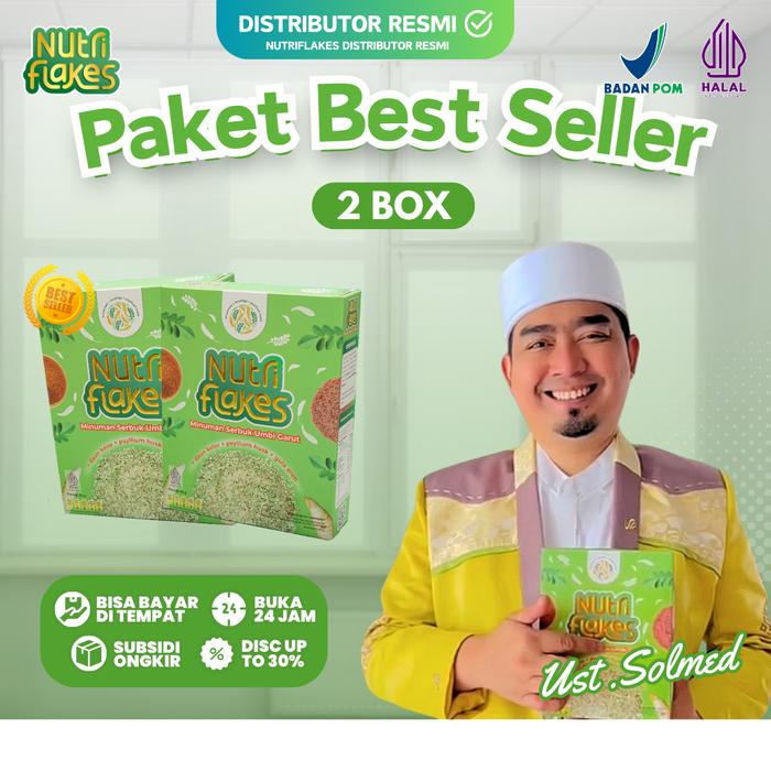 

Sereal Nutriflakes Original 280 gram SELLER 2 BOX Distributor Resmi Nutriflakes Umbi Garut Halal