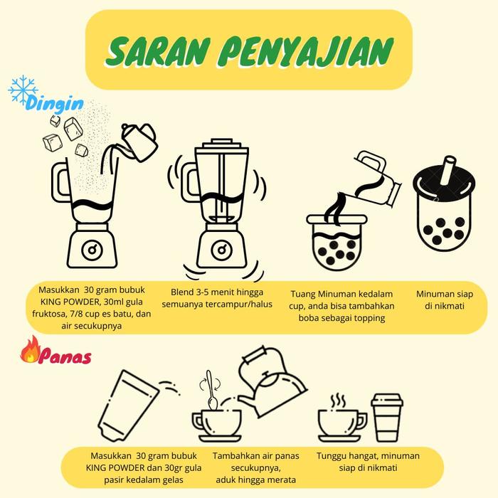 

Bubuk Minuman King Powder Rasa Avocado Fruit Powder Drink Reguler Alpukat