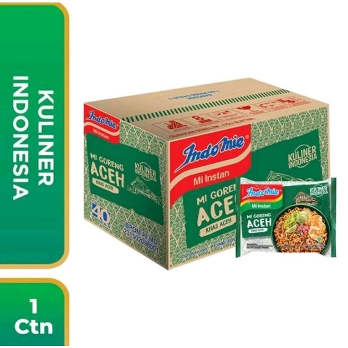 Indomie Goreng, Rendang, Aceh, Geprek - 40 Pcs [1 Dus] Makanan mie
