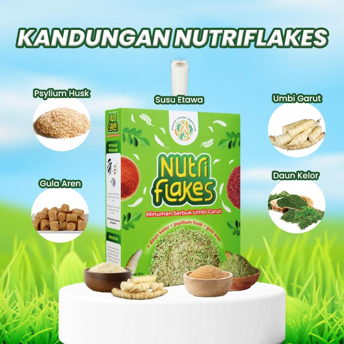 

Sereal Nutriflakes Original 280 gram Distributor Resmi Nutriflakes Umbi Garut 1 Box Halal BPOM [ ]