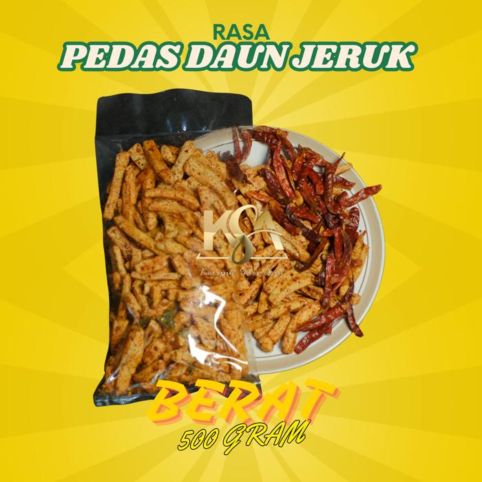 

500Gram Basreng Pedas Daun Jeruk Food Snacks Cemilan Kering Goreng Keripik snack jadul