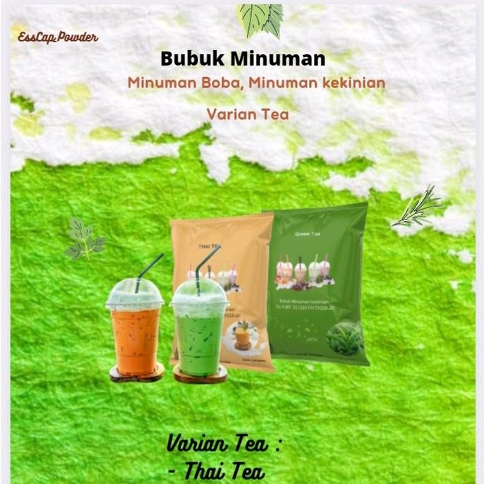 

Esscap Powder Minuman Rasa 1kg - minuman Pilihan untuk Usaha Minuman Drink Green Matcha Lemon Serbuk