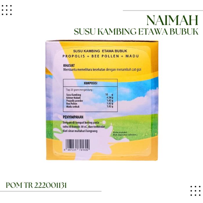 

Susu Kambing Etawa Propolis Bee Pollen Naima Bubuk Dairy Milk