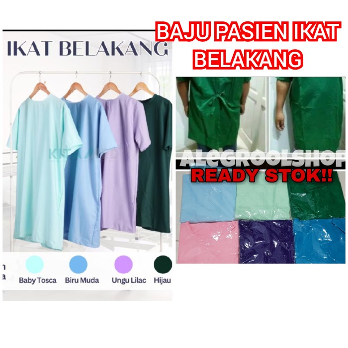 PROMO BAJU PASIEN BAJU PASIEN RUMAH SAKIT BAJU OPERASI (BAHANKATUNOXFORD