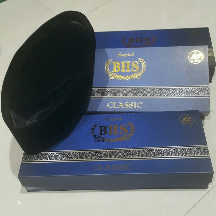 TERBARU Peci Songkok BHS CLASSIC Original Asli behaestex Hitam Polos