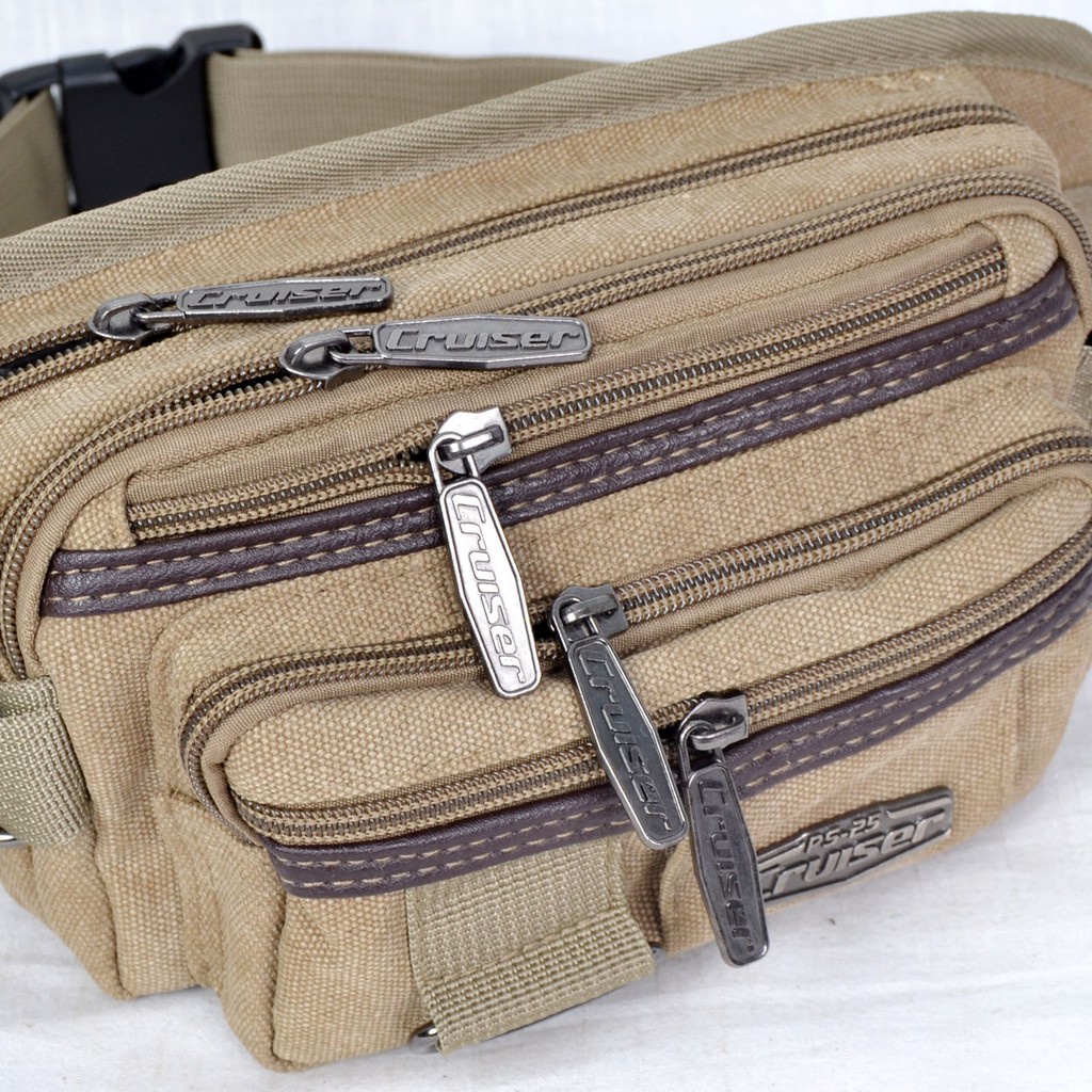 HOT Waistbag Cruiser Kanvas Pria - Tas Pinggang Cruiser Pria 7601-6