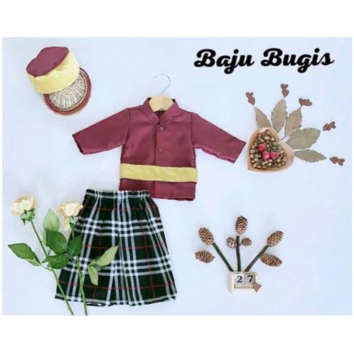 SALE Baju Bugis Kostum Karnaval Adat Tradisional Sulawesi Anak dan Bayi