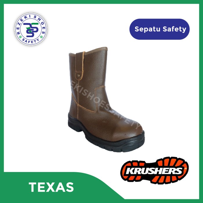 SEPATU SAFETY KRUSHERS TEXAS BROWN / SAFETY SHOES KRUSHERS TEXAS