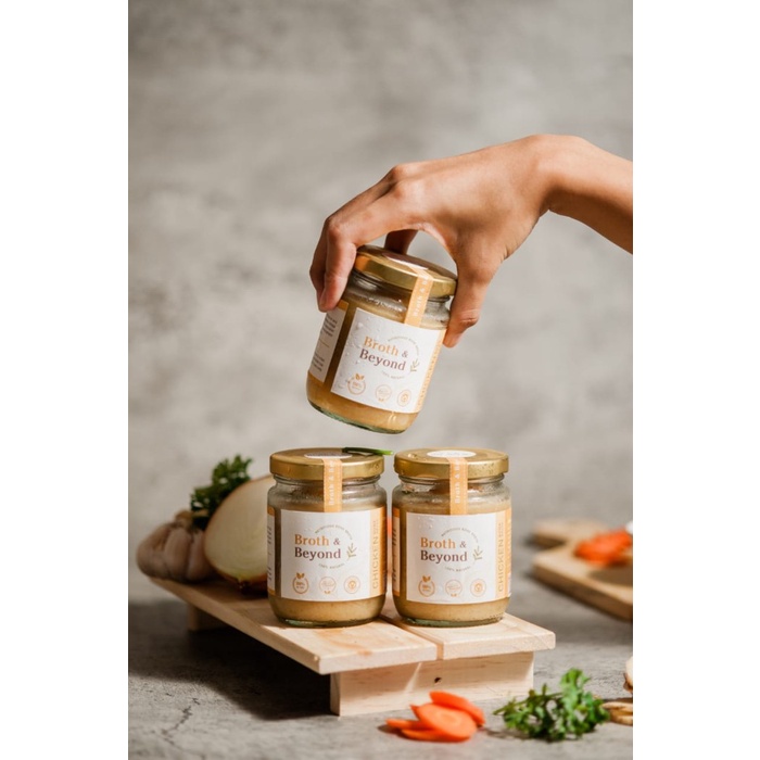

Sale! Organic Chicken Bone Broth - 2 Atau 3 Jars / Kaldu Tulang Ayam Organik