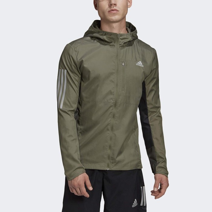 TERBARU Adidas Own The Run - Running Jacket Olive