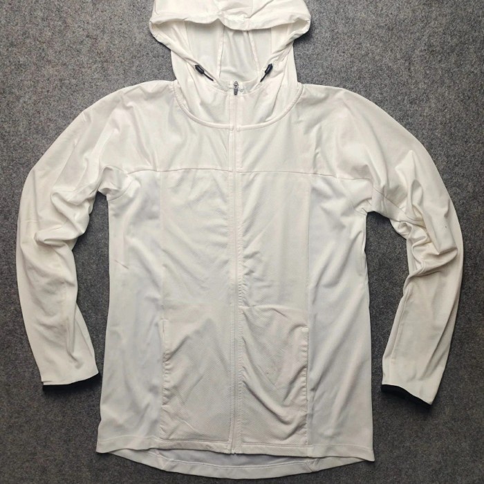 Jaket GU By Uniqlo Running Stretch Putih (Clearance Sale) DU161208