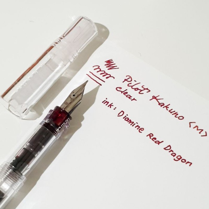 

Kualitas No1 Pilot Kakuno Fountain Pen Ef/F/M Clear Fka-1Sr