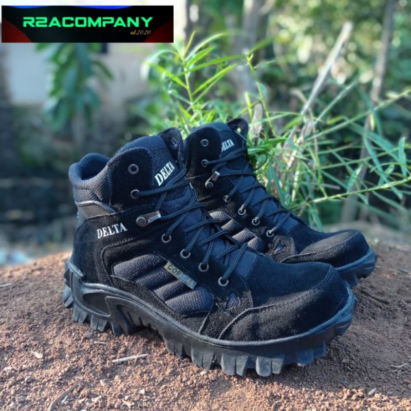 BEST SALE SEPATU DELTA PENDEK HITAM SEPATU SAFETY PRIA SEPATU DELTA TACTICAL BOOTS LOW