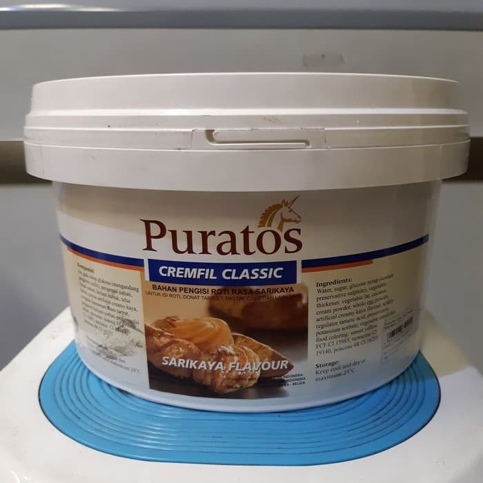 

Selai SARI KAYA PURATOS Cremfil Clasic / Filling Topping 5Kg 1Pail