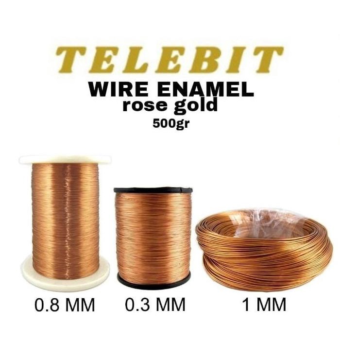 

Terlaris Kawat Enamel Rose Gold Color per spool 500 Gram Telebit SALE