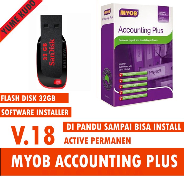 JUAL USB Flashdisk - MYOB Accounting - Software Akuntansi Full