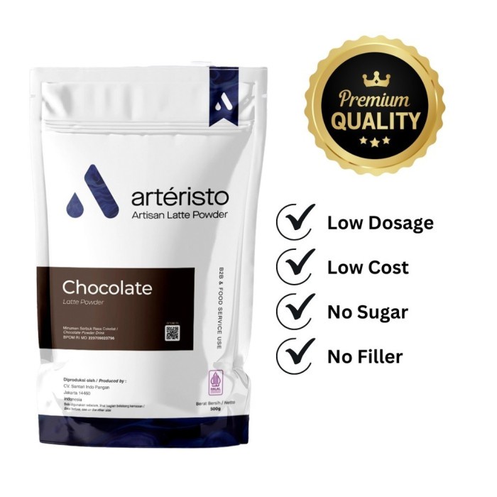 

Arteristo Coklat Premium No Sugar / Tanpa Gula Bubuk Minuman Aneka Rasa Instan Powder Drink Kekinian
