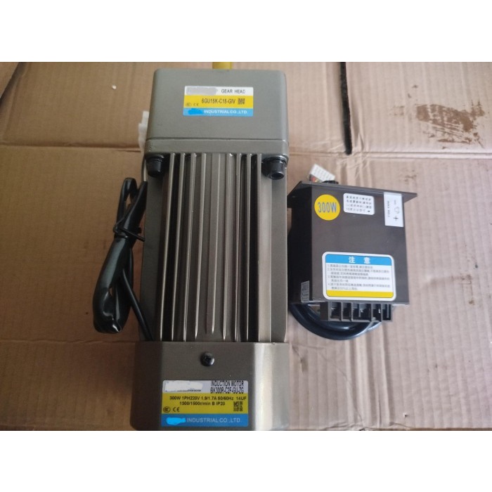 Ac Motor Gearbox 220V 300W Variable Speed Control 1 Phase
