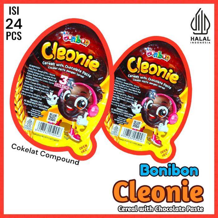 

SALE !!! BONIBON CLEONIE COKLAT PASTA DENGAN SEREAL 1 PAK ISI 24 PCS READYY