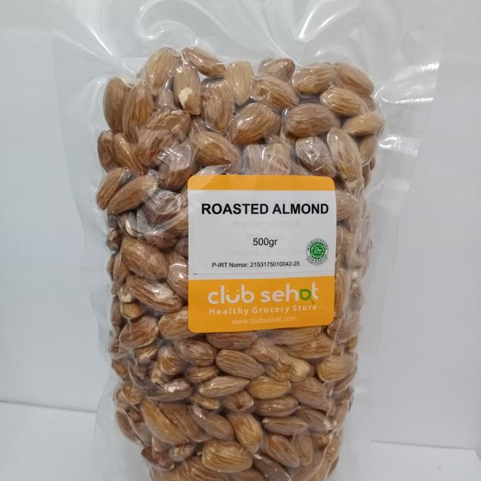 

SALE !!! CLUB SEHAT ROASTED ALMOND 500GR SNACKS FOOD READYY