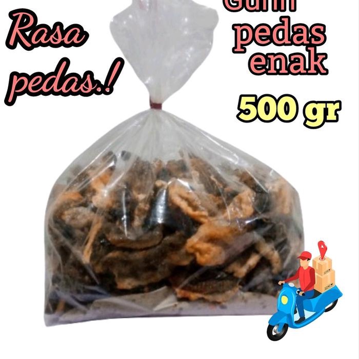 

SALE !!! KERIPIK KULIT IKAN RASA PEDAS 500 GR. SEAFOOD, CEMILAN SEHAT, CEMILAN ENAK READYY