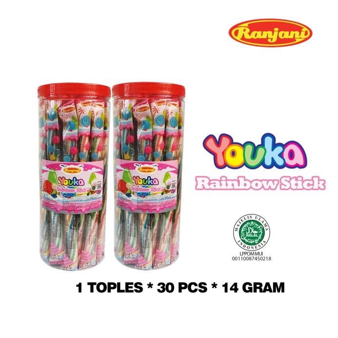 

SALE !!! RAINBOW STICK YOUKA GUMMY PERMEN RANJANI CANDY READYY