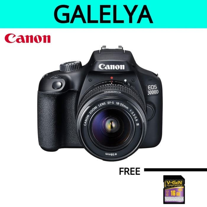 Kamera Canon Eos 3000D Kit 18-55Mm Canon 3000D Kit