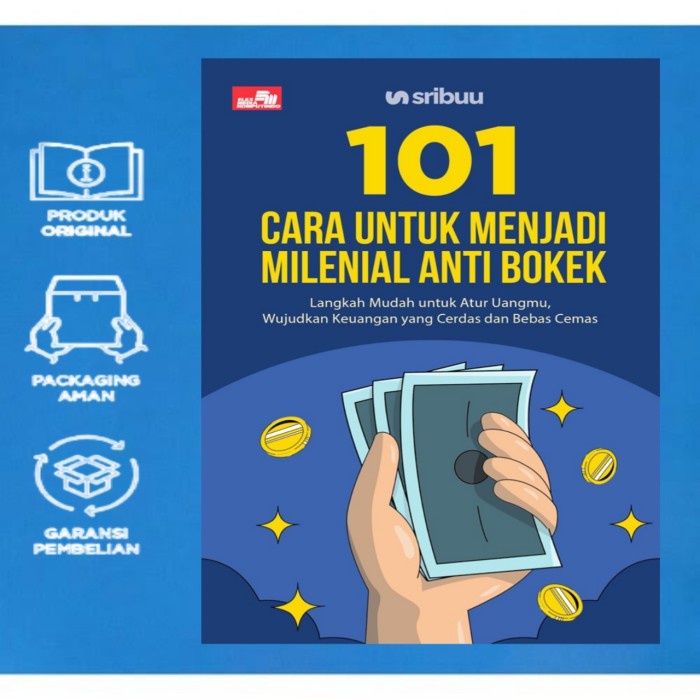 

SALE !!! BUKU 101 CARA UNTUK MENJADI MILENIAL ANTI BOKEK / ORIGINAL READYY