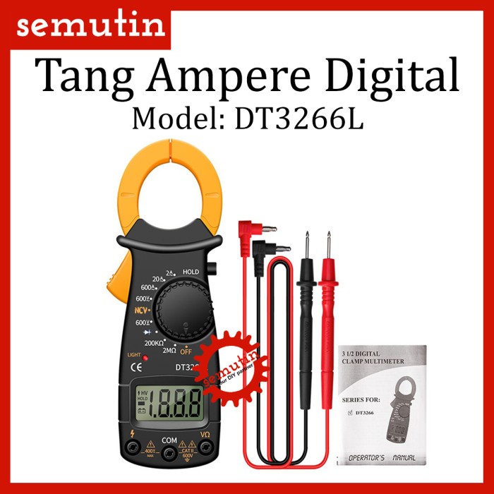 Tang Ampere Digital Dt3266L / Clamp Meter Dt 3266 L / Ampermeter