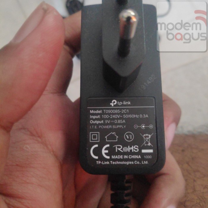Adaptor DC Original 9V 0.85A TPLink for Adapter Router MR100 MR6400 Kode 1318