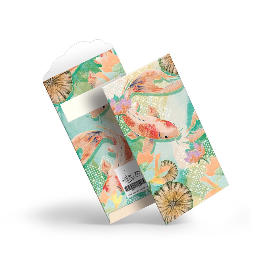 

Capricorn Design Amplop / Money Envelope Animal KOI Flowers isi 5 – AMPEF 037