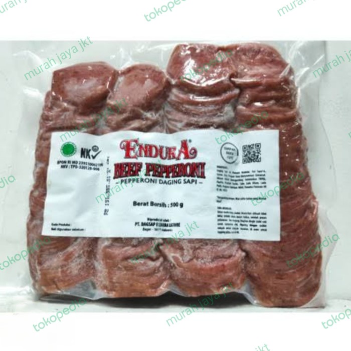 

SALE TERHOTT BEEF PEPPERONI / DAGING SAPI PEPPERONI A 500 GR. READYY