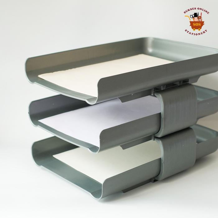 

READY STOK UF LETTER TRAY MICROTOP 803 / RAK DOKUMEN / RAK KERTAS / RAK SUSUN/RAK TINGKAT PLASTIK