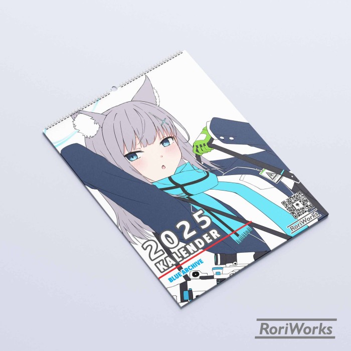 

DISKON KALENDER DINDING 2025 - BLUE ARCHIVE READYY