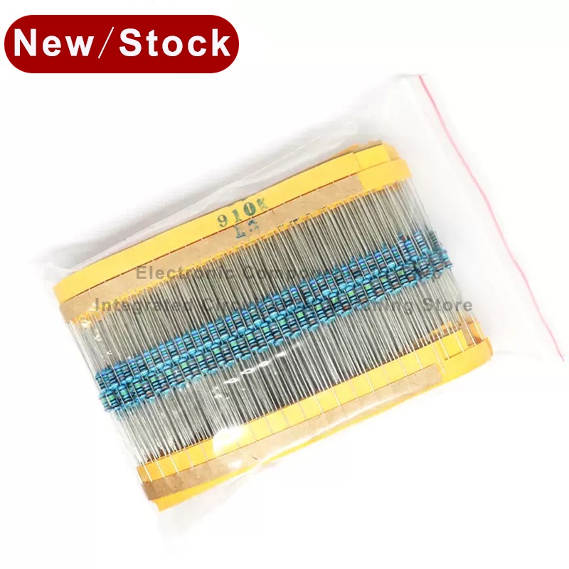 30/41 values 1/4W Resistance 1% Metal Film Resistor Pack Assorted Kit 1K 10K 100K 220ohm 1M Resistor