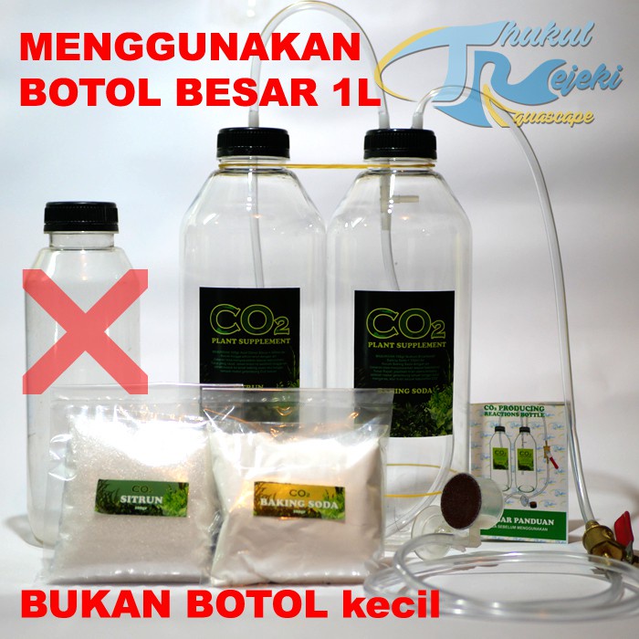Botol Co2 Diy Aquascape Kran Kuningan Terbatas