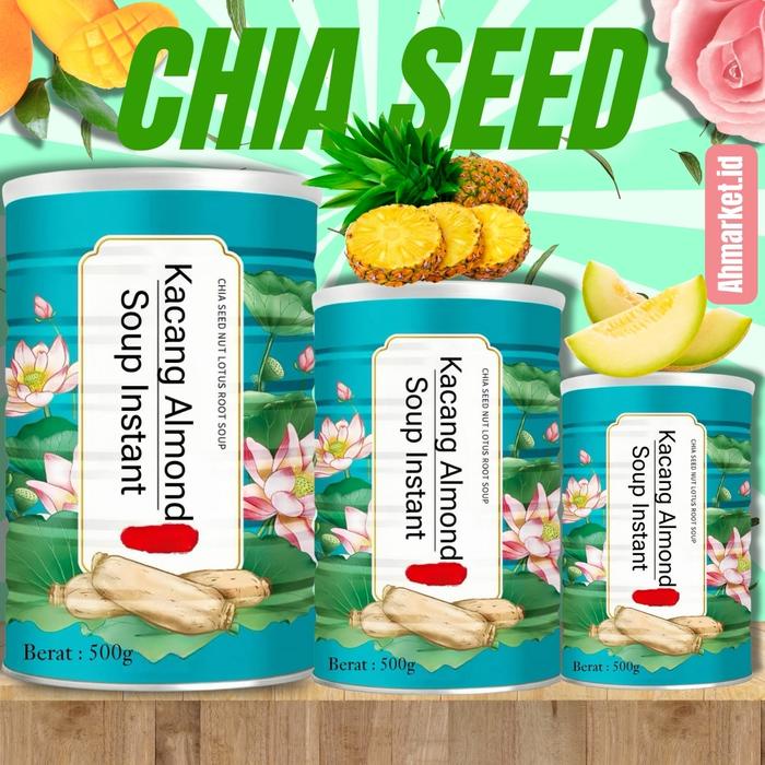 

SALE !!! SOUP CHIA SEED NUTS LOTUS ROOT POWDER WIJEN TERATAI BAHAN KERING READYY