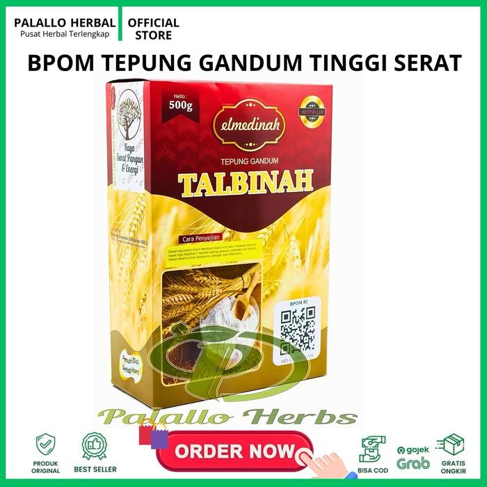 

SALE !!! BPOM TALBINAH EL MEDINAH 500GR - TEPUNG GANDUM TINGGI SERAT BERKUALITAS TAPIOKA BAHAN