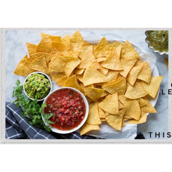 

SALE !!! YELLOW CORN TORTILLA FROZEN ( KULIT NACHOS ) - 500GRAM VEGAN GLUTEN FREENOSUGARADDED READYY